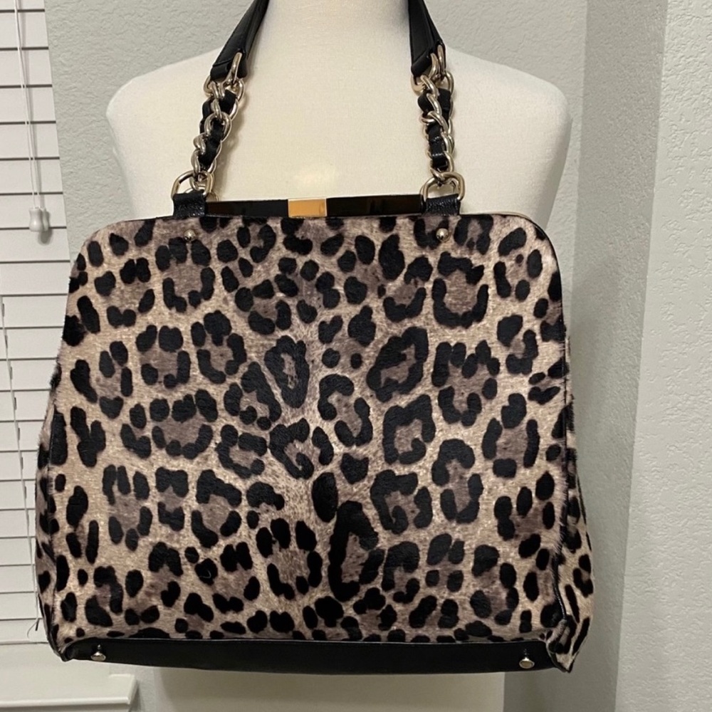 Leopard Calf Hair Kate Spade Shoulder Bag